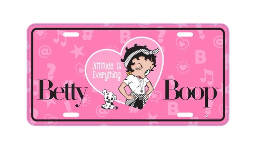 [BB6257] Betty Boop License Plate - Attitude