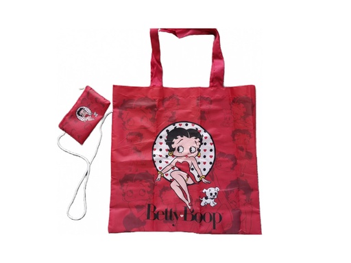 [BB6613] Betty Boop Bag w/ Pouch Red - 12pc Set