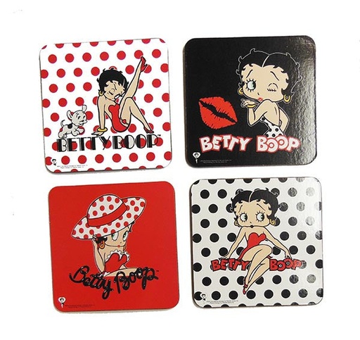 [BB5297] Betty Boop Coasters - Polka Dots