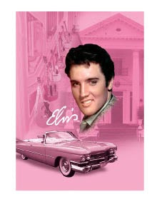 [E8467] Elvis Magnet - Pink With Guitars