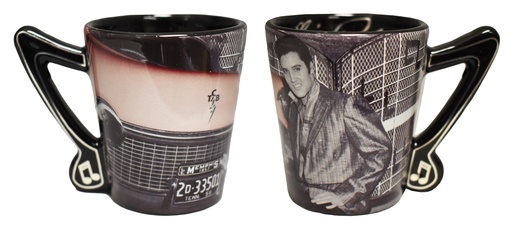 [E8631] Elvis Shot Glass - Car With Music Note Handle