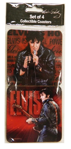 [E8639] Elvis Coasters - Red '68 Name