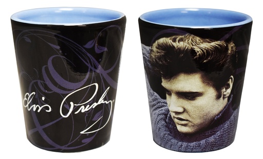 [E8680] Elvis Shot Glass - Blue Sweater