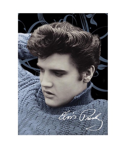 [E8723] Elvis Magnet - Blue Sweater