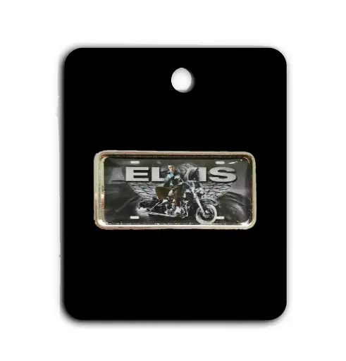 [E8756] Elvis Pin - LP Motorcycle With Wings