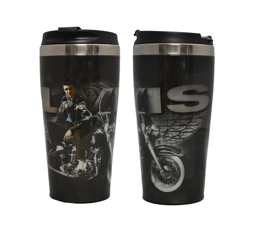 [E8771] Elvis Thermos - Motorcycle With Wings