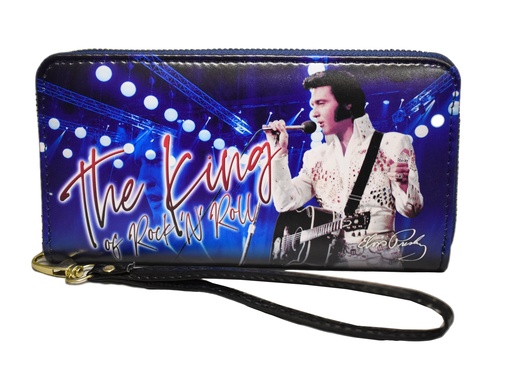 [E8894] Elvis Wallet - The King Blue With White Jumpsuit