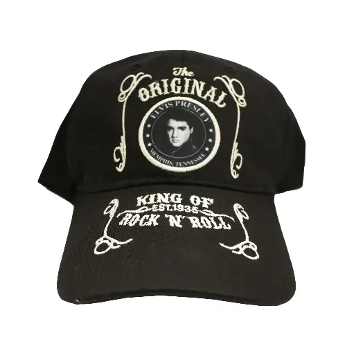 [E8936] Elvis Cap - Blk & Wht Est.