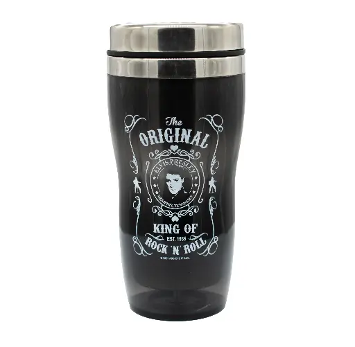 [E8938] Elvis Thermos - Blk & Wht Est.