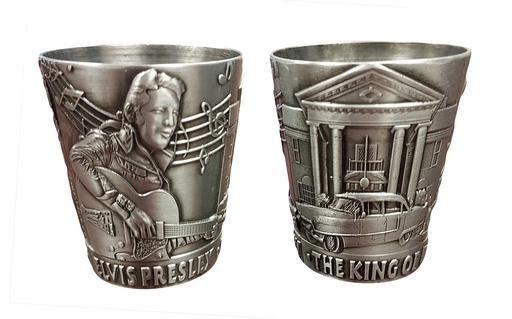 [E8976] Elvis Shot Glass - Pewter