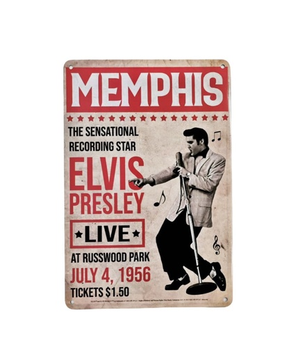 [E8980] Elvis Sign - Memphis Poster