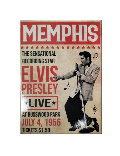 [E8981] Elvis Magnet - Memphis Poster