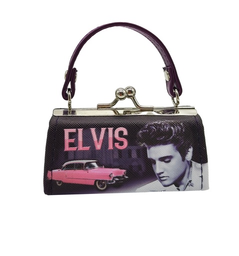 [E9036] Elvis Mini Purse - Pink Caddy