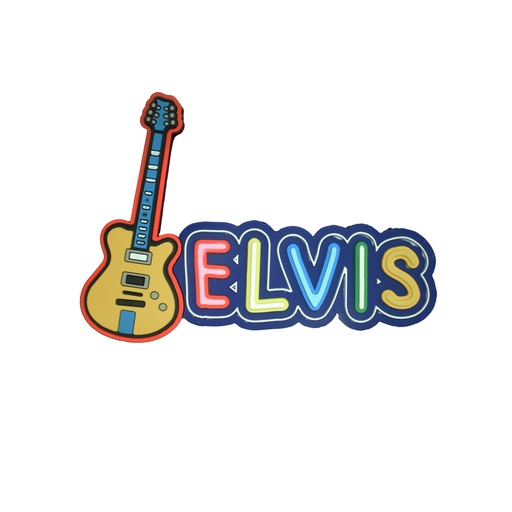 [E9046] Elvis Magnet - PVC Guitar