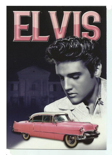 [EMSP8998] Elvis Postcards - Caddy - Pack of 50