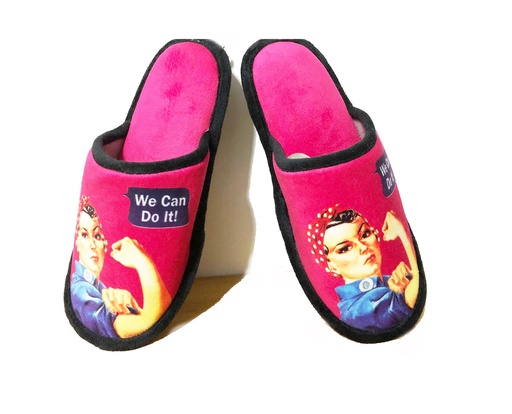 [G6224] Rosie The Riveter Slippers - We Can Do It