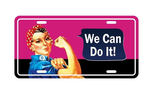 [G6235] Rosie The Riveter License Plate - We Can Do It