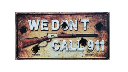 [G6236] License Plate - Don't Call 911