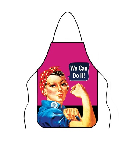 [G6237] Rosie The Riveter Apron - We Can Do It!