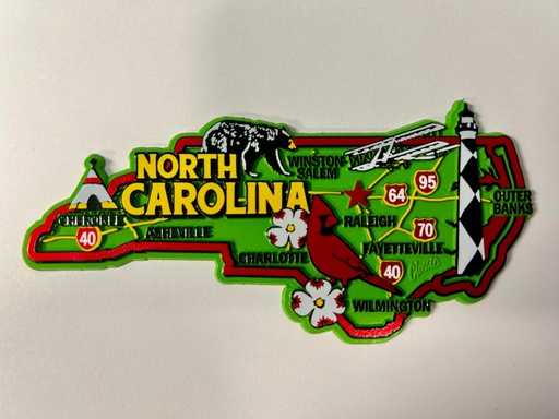 [G6896] North Carolina Magnet - Green Map