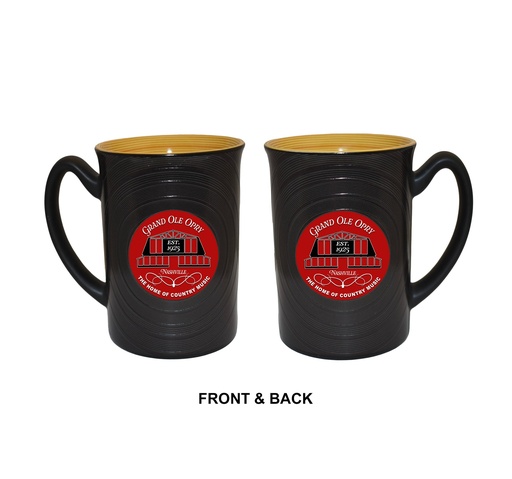 [G6904] Grand Ole Opry Mug - Record Embossed