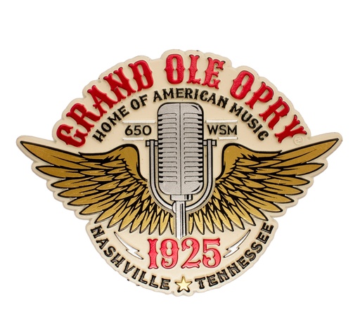 [G6910] Grand Ole Opry Magnet - Mic & Wings