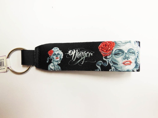 [JHY5418] James Danger Wristlet Key Chain - Gypsy Woman