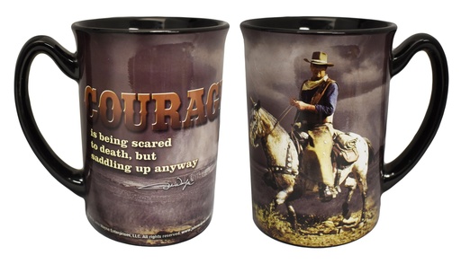 [JW4958] John Wayne Mug - Courage Storm