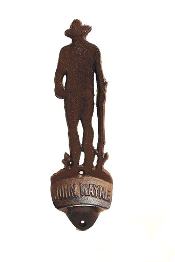 [JW5021] John Wayne Bottle Opener - Cast Iron