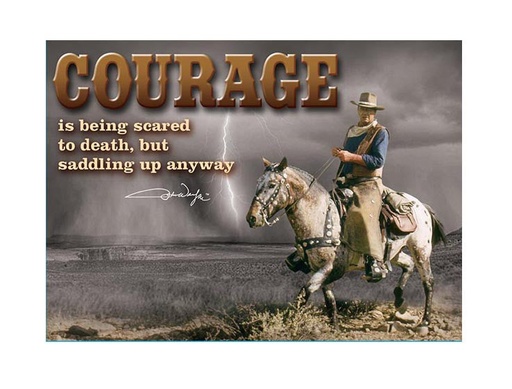 [JW5060] John Wayne Magnet - Courage