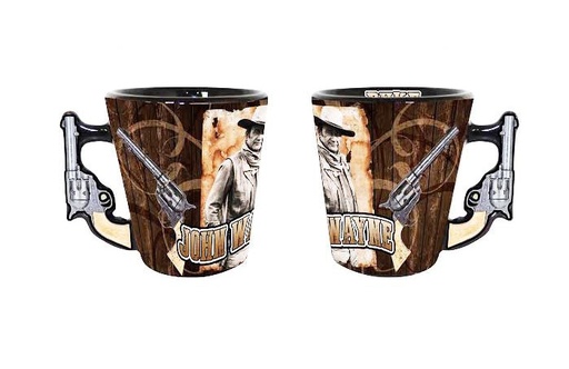 [JW5579] John Wayne Shot Glass - Pistol Handle