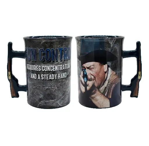 [JW6251] John Wayne Mug - Gun Control