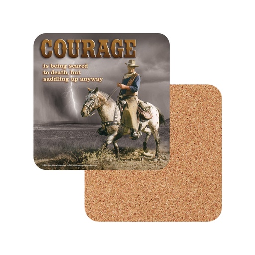 [JW6761] John Wayne Coasters - Courage - 6pc Set