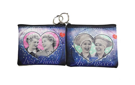 [L5089] Lucy Key Chain/Coin Purse - Best Friends