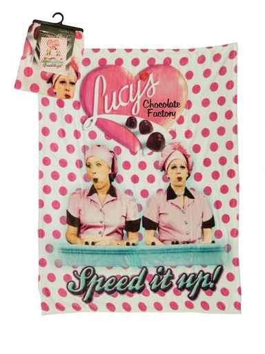 [L5773] Lucy Throw Blanket - Chocolate Factory