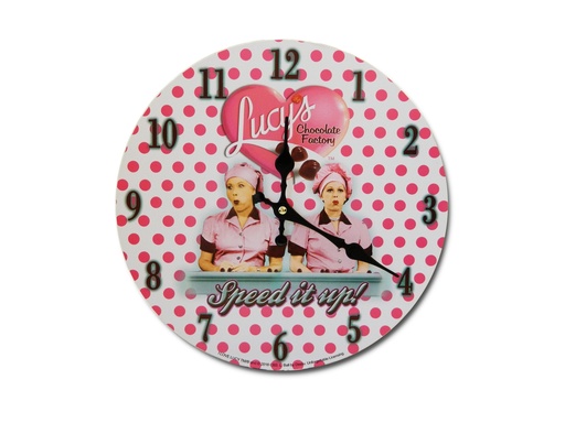 [L5783] Lucy Clock - Chocolate Factory