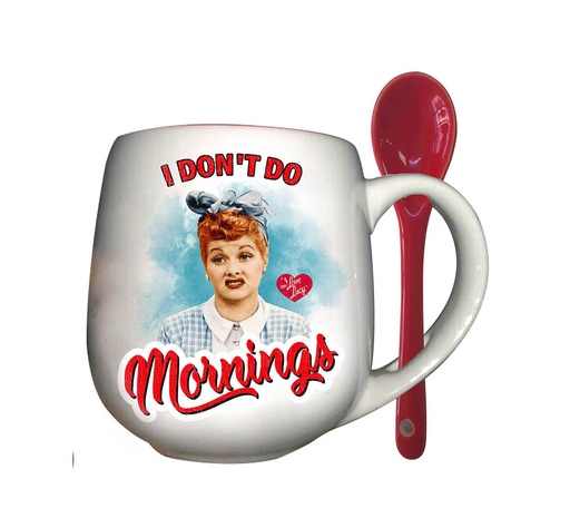 [L5847] Lucy Mug - Mornings w/Spoon