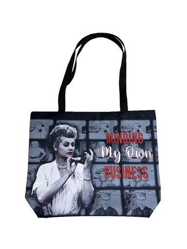 [L6649] Lucy Tote Bag - Minding My Own Business