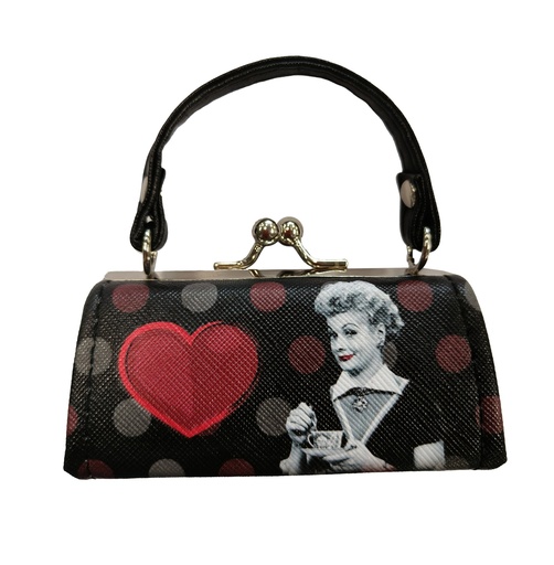 [L6653] Lucy Mini Purse - Polka Dots