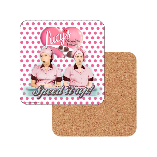 [L6787] Lucy Coaster - Chocolate Factory - 6pc Set