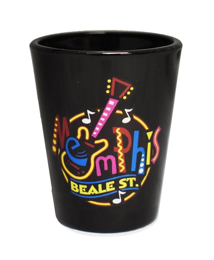 [M4701] Memphis Shot Glass - Round Neon