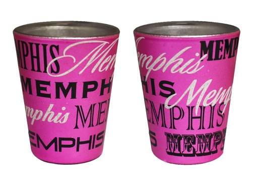 [M4807] Memphis Shot Glass - Metallic Pink