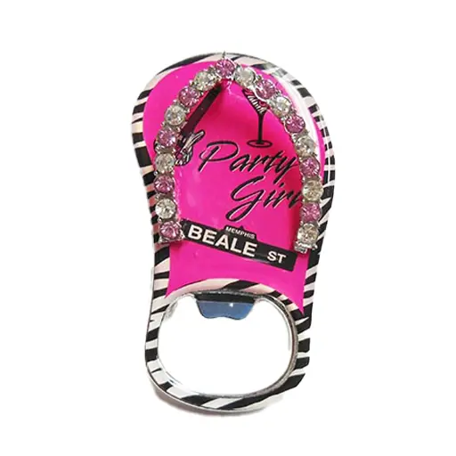 [M5098] Memphis Bottle Opener & Magnet - Flip Flop