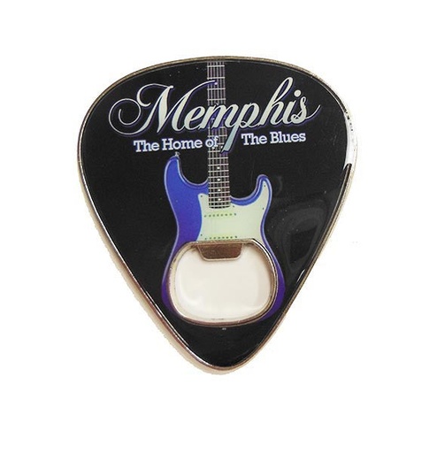 [M5267] Memphis Bottle Opener & Magnet - Guitar Pick