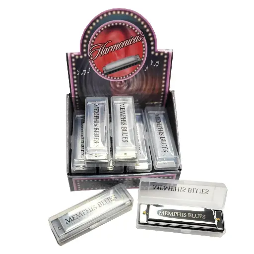 [M5365] Memphis Harmonica - Blues - 12pc Display