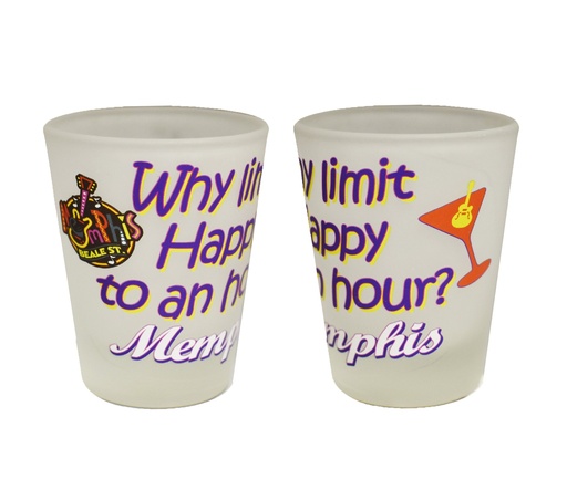 [M5448] Memphis Shot Glass - Happy Hour