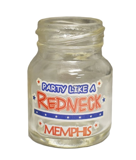 [M5465] Memphis Shot Glass - Mason Jar Redneck