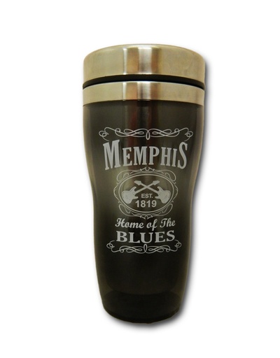 [M5639] Memphis Thermos - Blk & Wht Est.