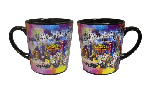 [M5829] Memphis Mug - Collage Skyline