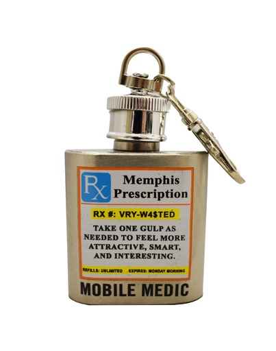 [M6110] Memphis Key Chain/Flask - Mobile Medic